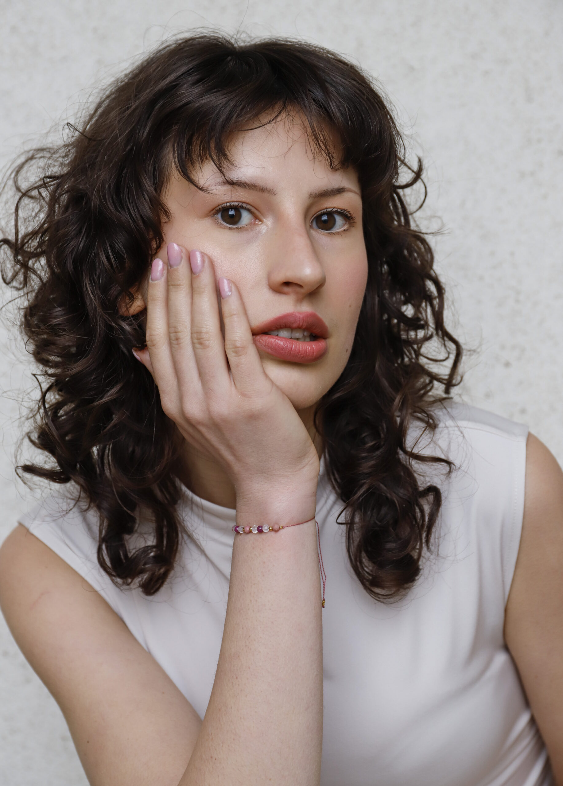 Bransoletka zodiakalna LEW – rodochrozyt, kryształ górski, rubin - obrazek 4