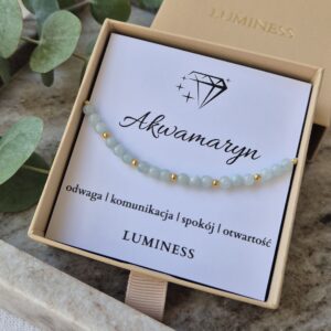 Bransoletka z AKWAMARYNEM