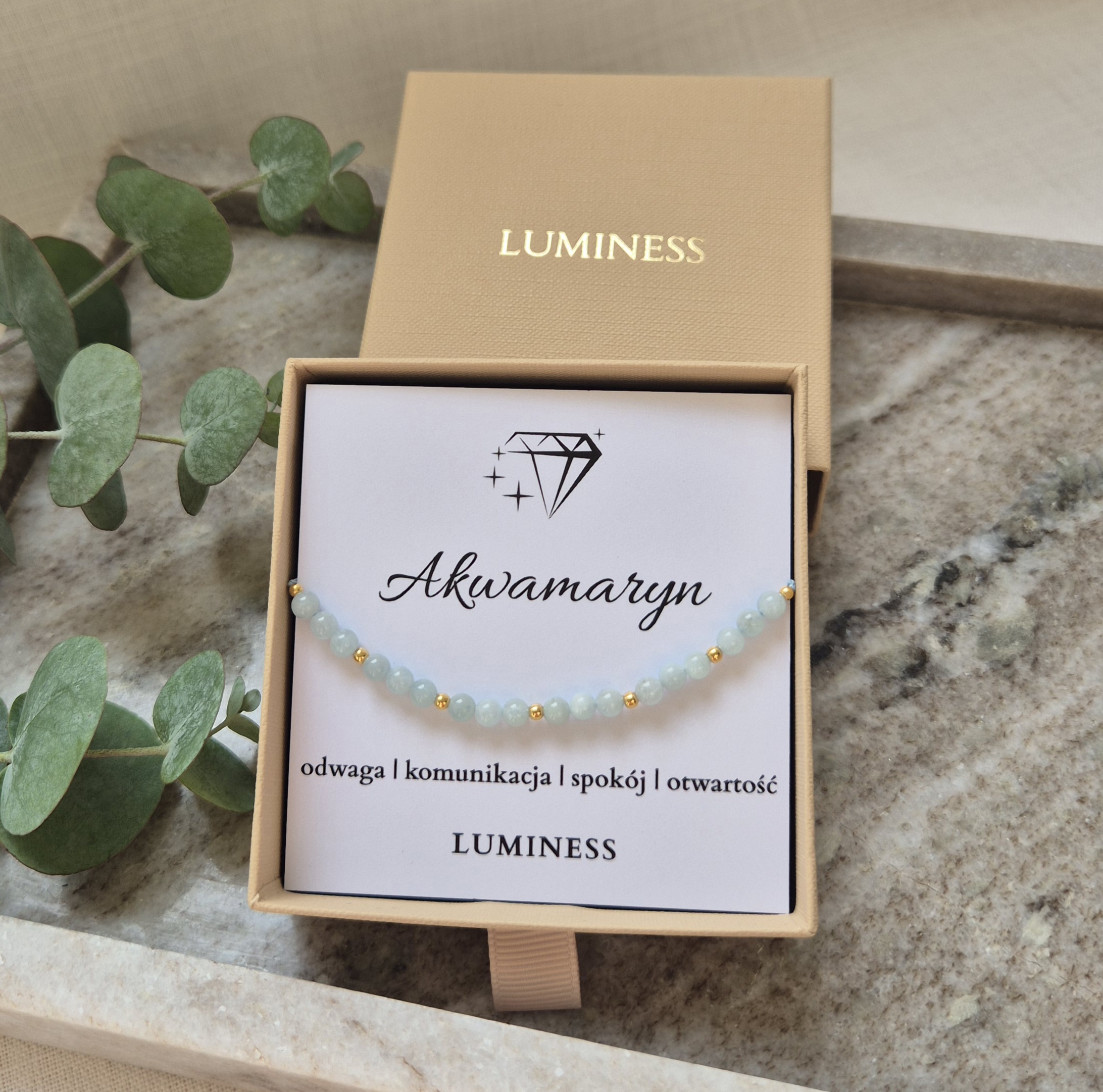 Bransoletka z AKWAMARYNEM - obrazek 4