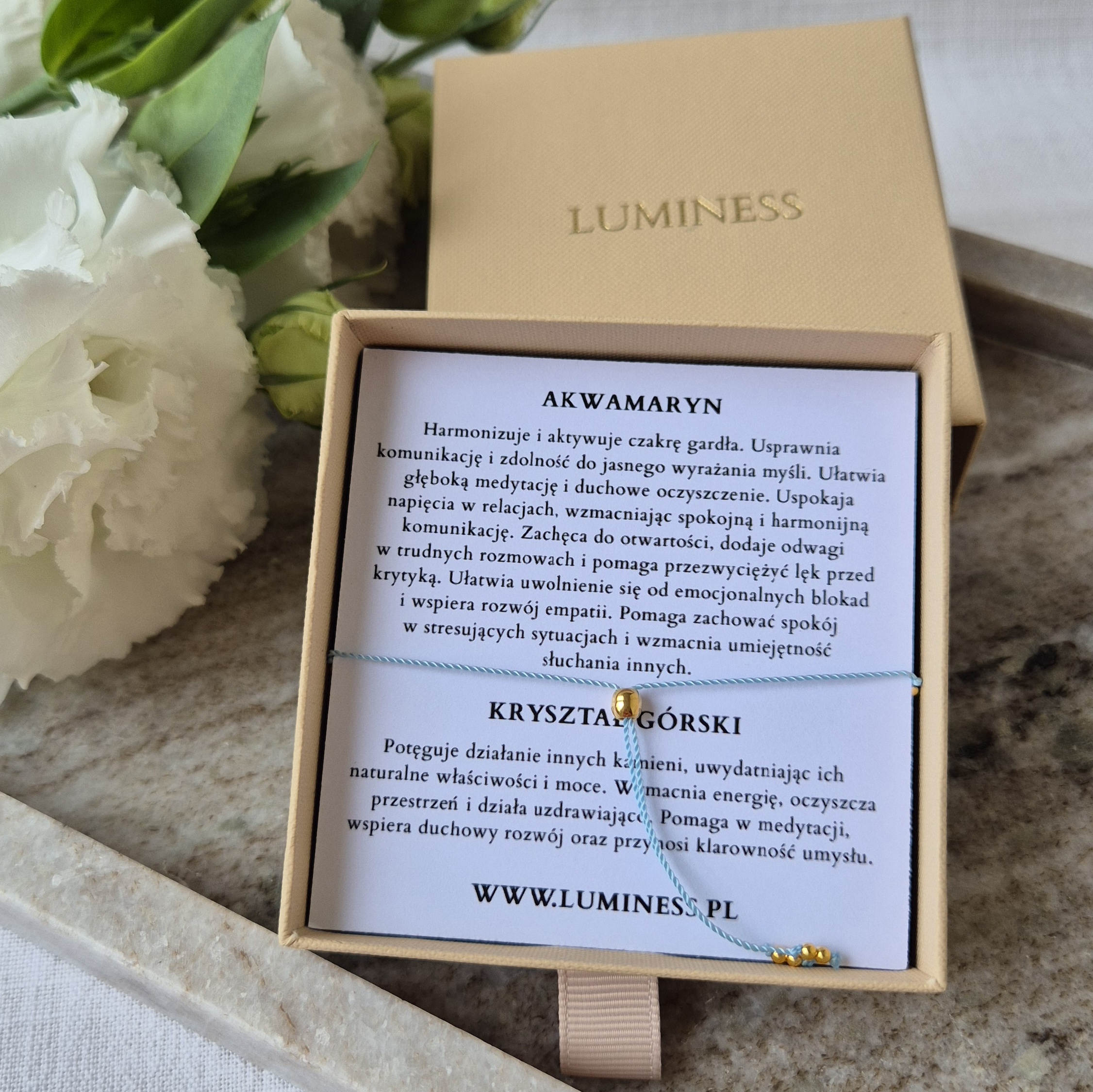 Opis minerałów zastosowanych w bransoletce