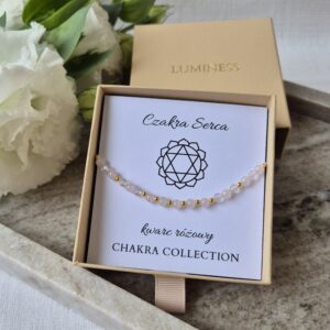 Bransoletka "czakra serca" w ozdobnym pudełku