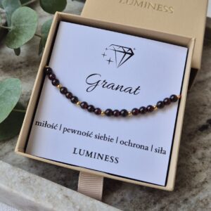 Bransoletka z GRANATEM