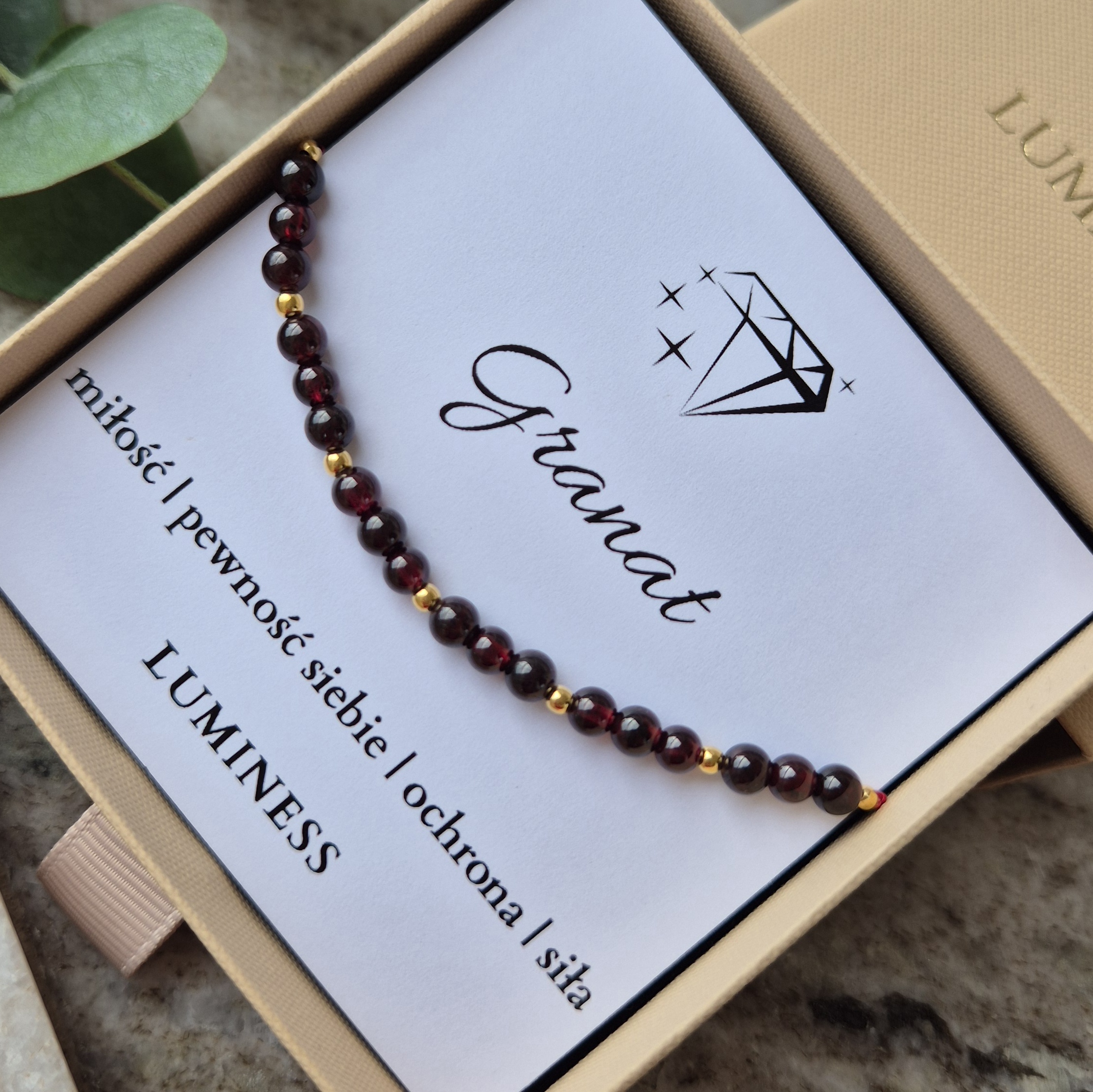 Bransoletka z GRANATEM - obrazek 2