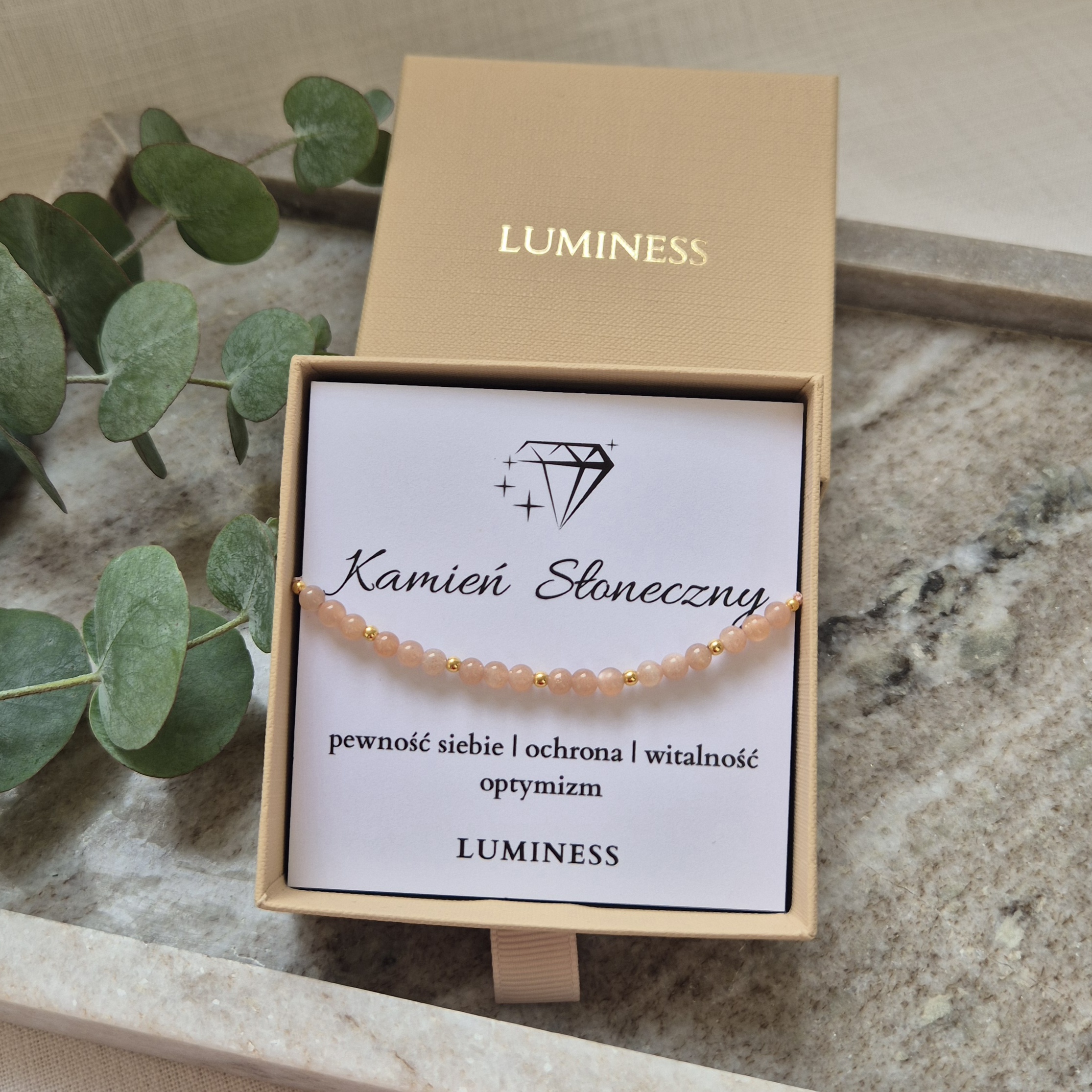 Bransoletka z KAMIENIEM SŁONECZNYM - obrazek 4