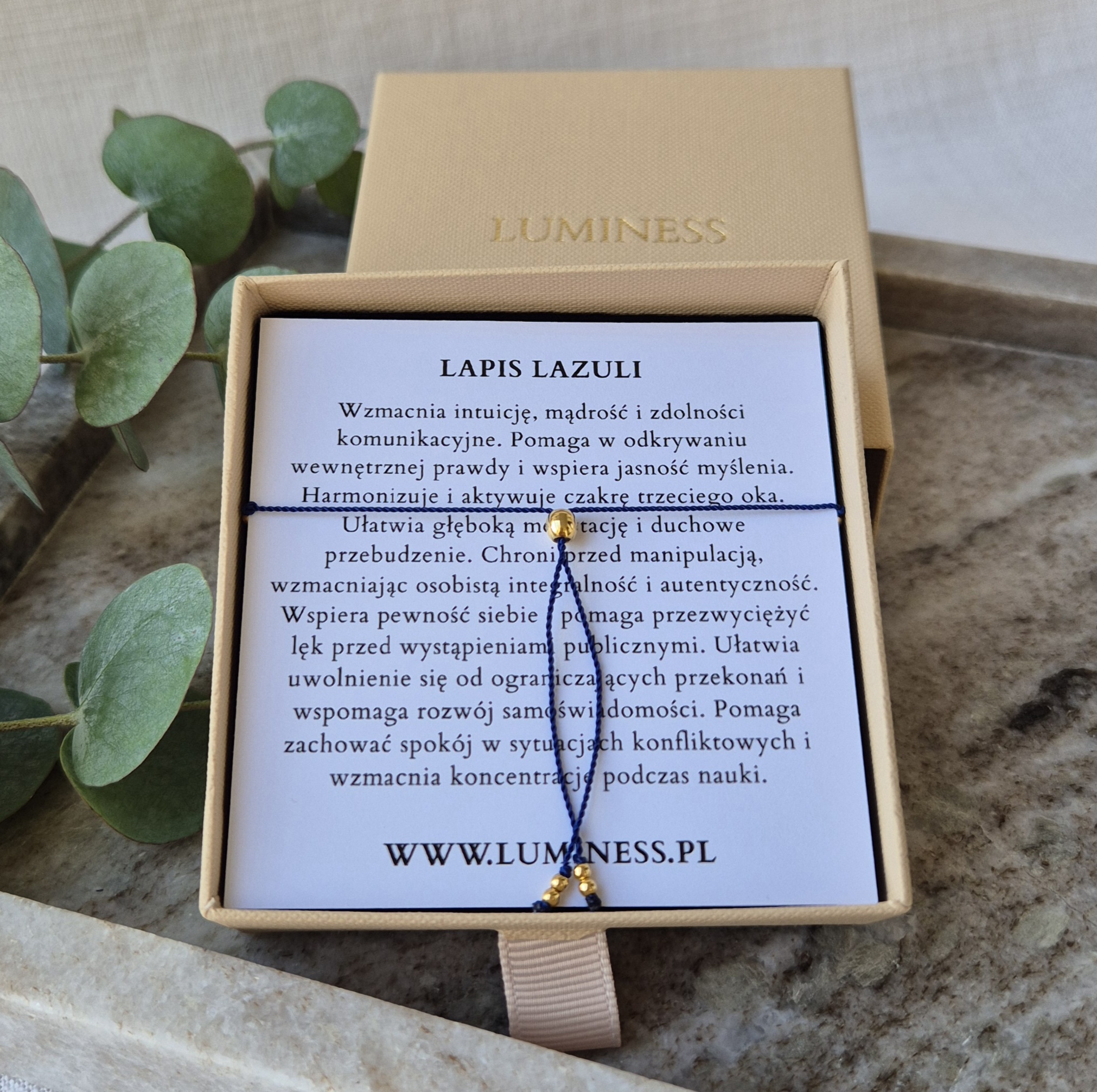 Bransoletka z LAPISEM LAZULI - obrazek 3