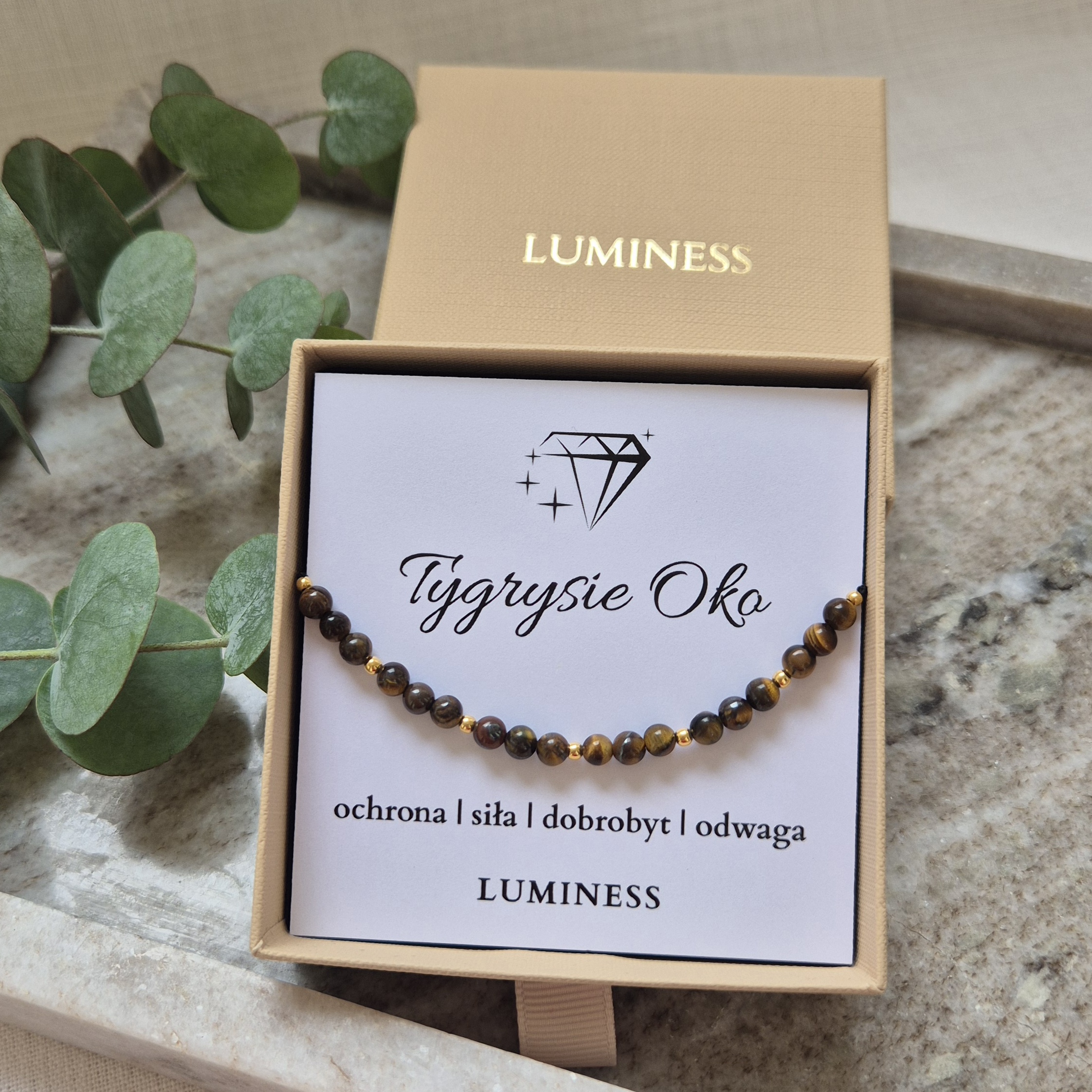 Bransoletka z TYGRYSIM OKIEM - obrazek 4