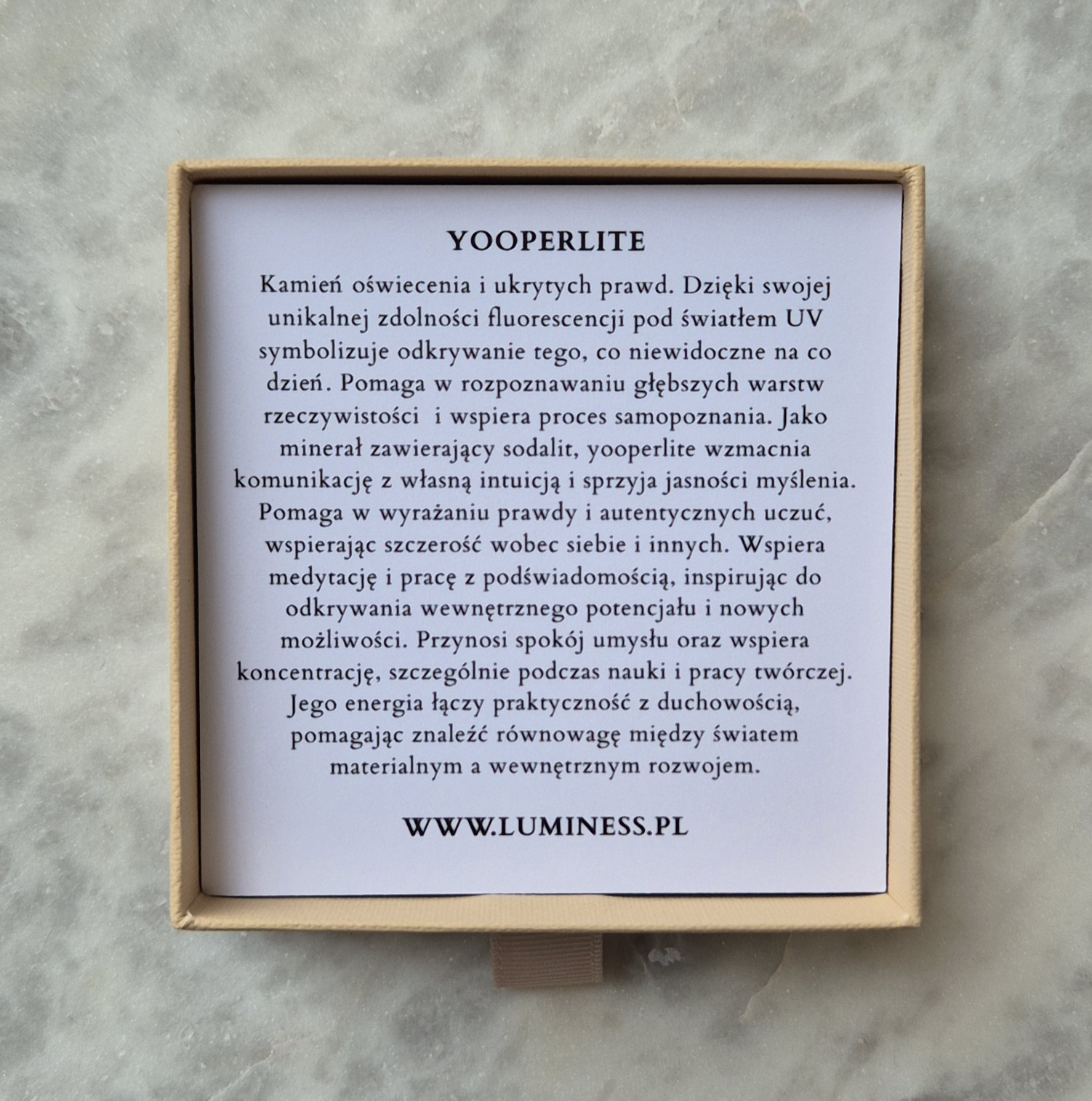 TALIZMAN INTUICJI, PRAWDY I AUTENTYCZNOŚCI z kamieniem yooperlite - obrazek 4