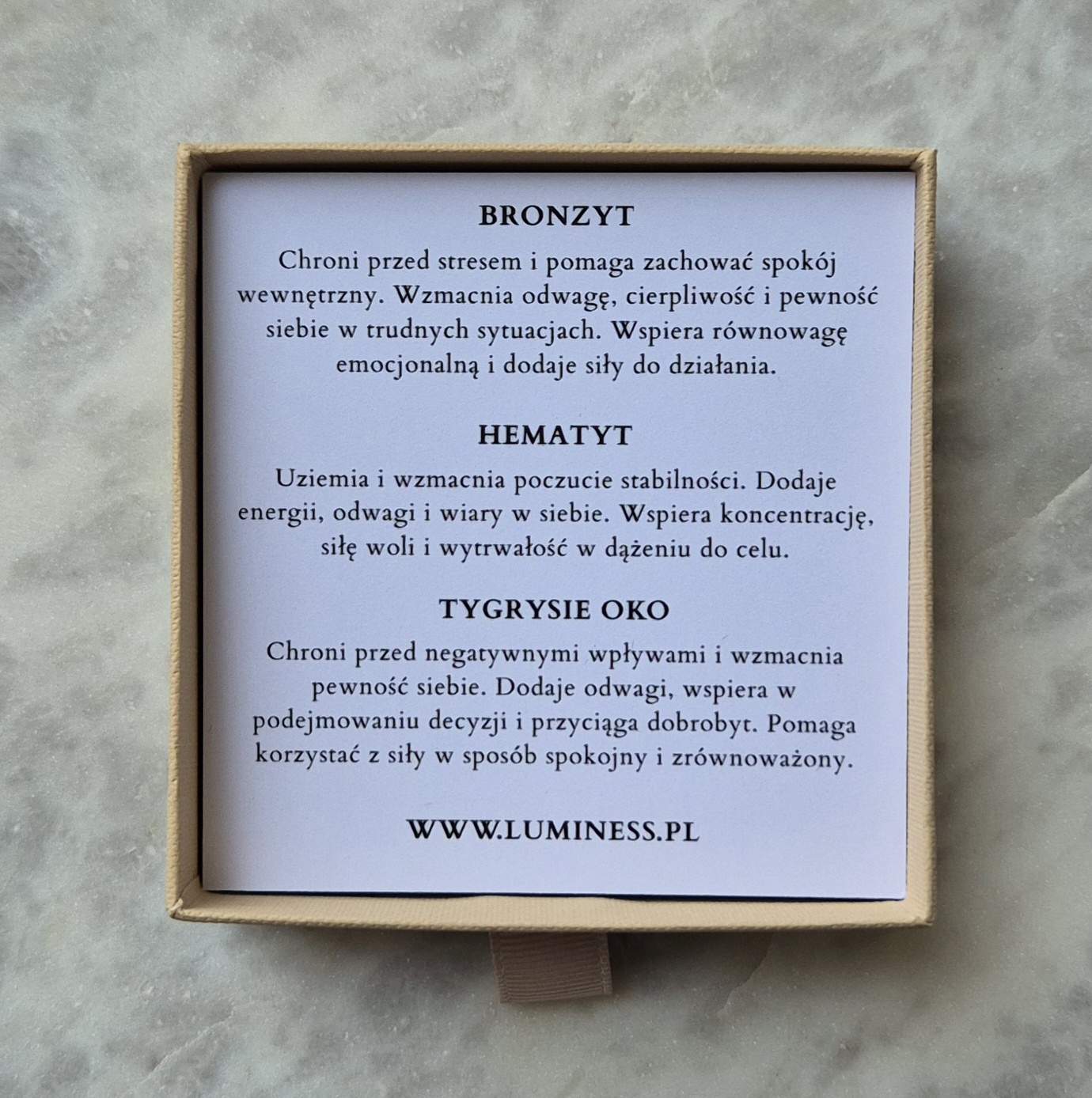 Bransoletka męska - TALIZMAN SIŁY PEWNOŚCI SIEBIE I ODWAGI z bronzytem, hematytem i tygrysim okiem - obrazek 5